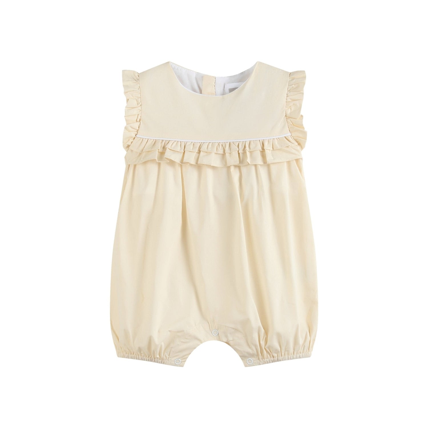 Light Yellow Ruffle Jumper Romper