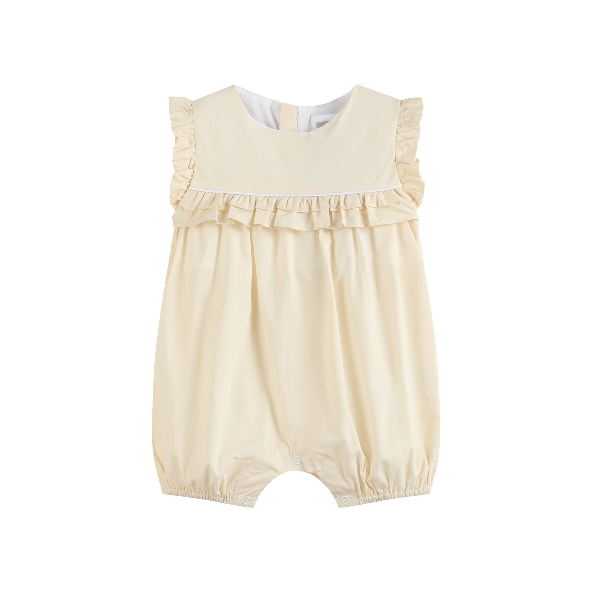 Light Yellow Ruffle Jumper Romper