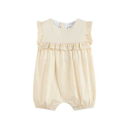 Light Yellow Ruffle Jumper Romper