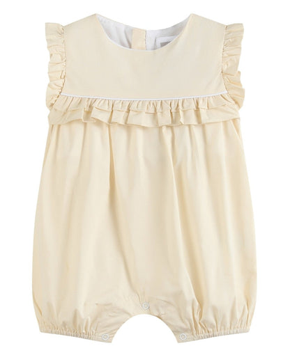 Light Yellow Ruffle Jumper Romper