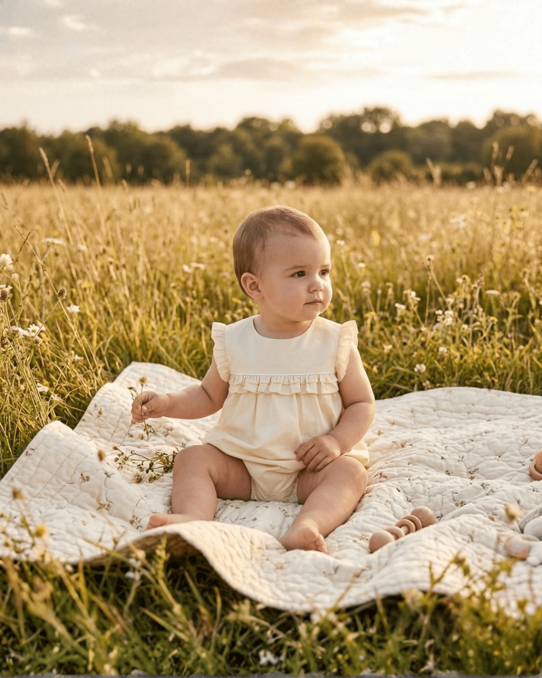 Light Yellow Ruffle Jumper Romper