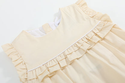 Light Yellow Ruffle Jumper Romper