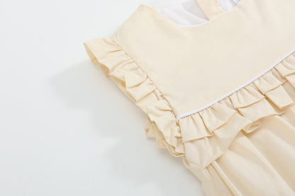Light Yellow Ruffle Jumper Romper