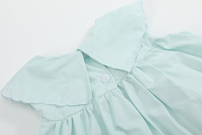 Misty Blue Fuzzy Chickies Dress
