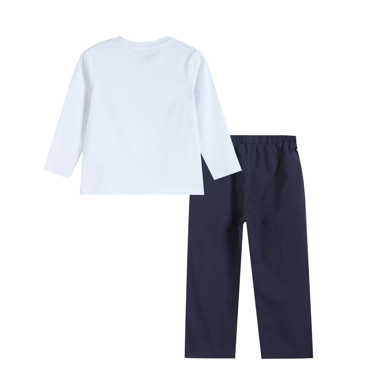 Navy and White Christmas Tree 2 pc Shirt and Pants Set