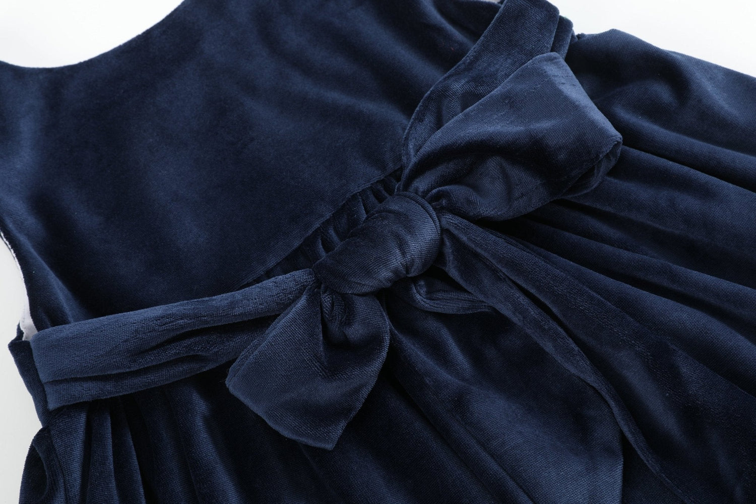 Navy Blue Velvet Santa Christmas Jumper Dress