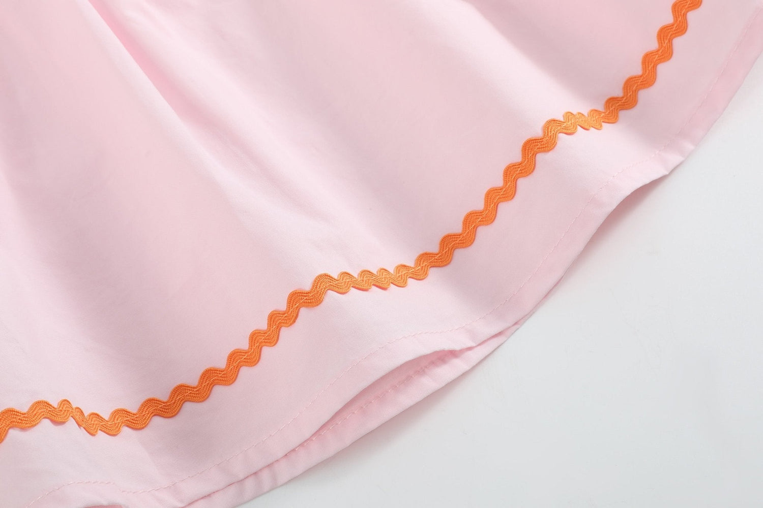 Pink and Orange Gingham Boo Smocked Dress and Bloomer Set