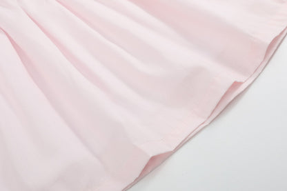 Pink Petal Collared Smocked Dress