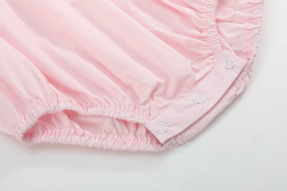 Pink Strawberry Vine Smocked Romper