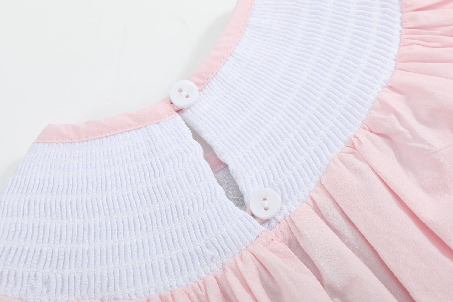 Pink Strawberry Vine Smocked Romper