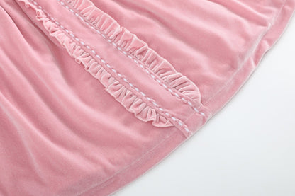 Pink Velvet Holiday Dress