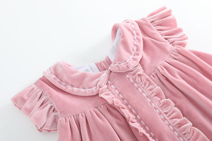 Pink Velvet Holiday Dress