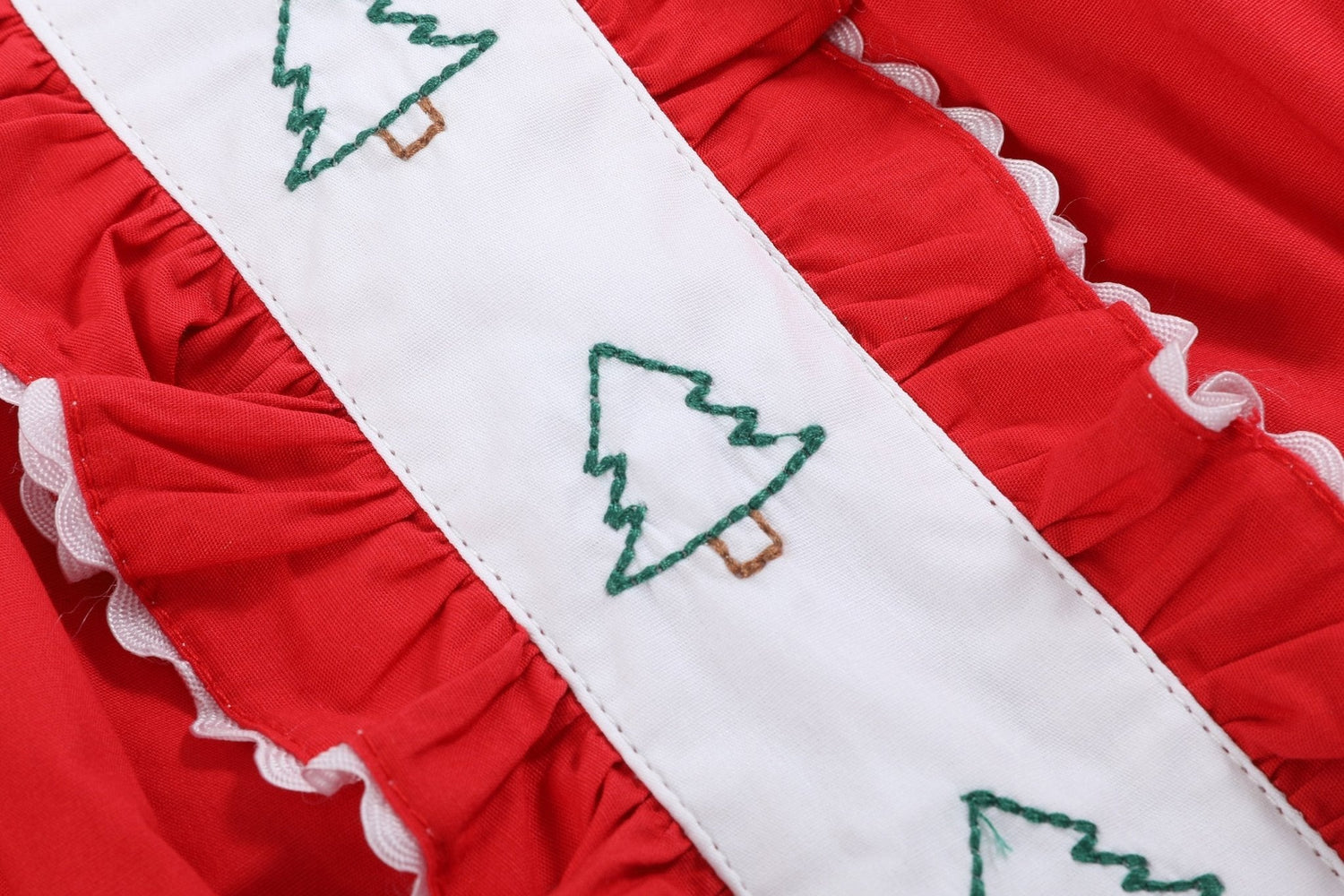 Red Ruffle Christmas Tree Dress
