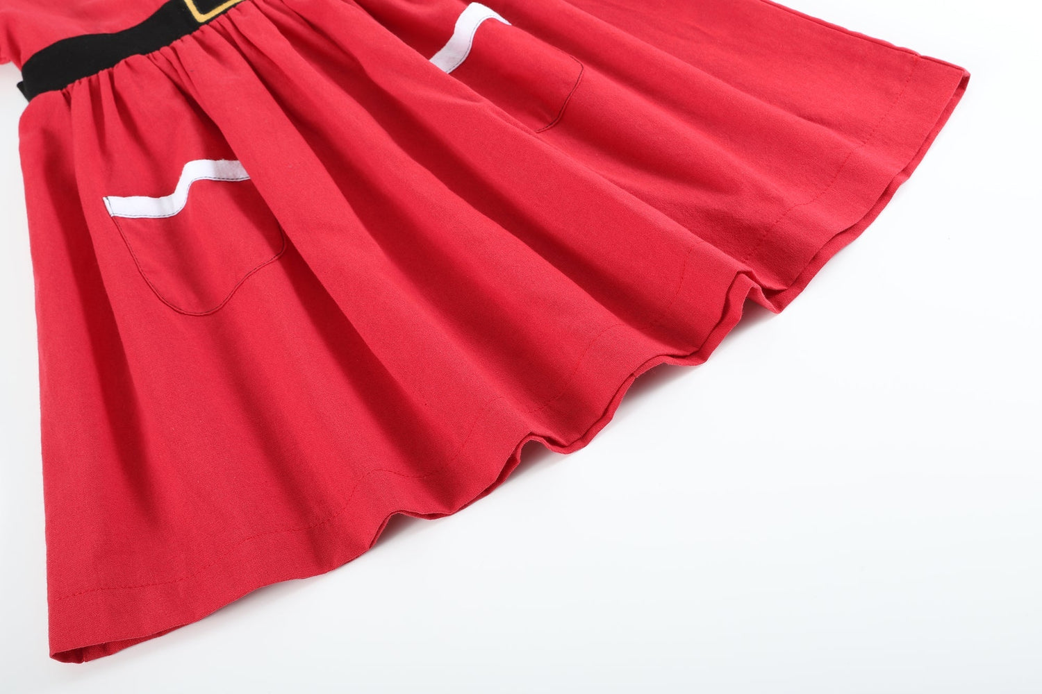 Red Santa Dress with Black Sash