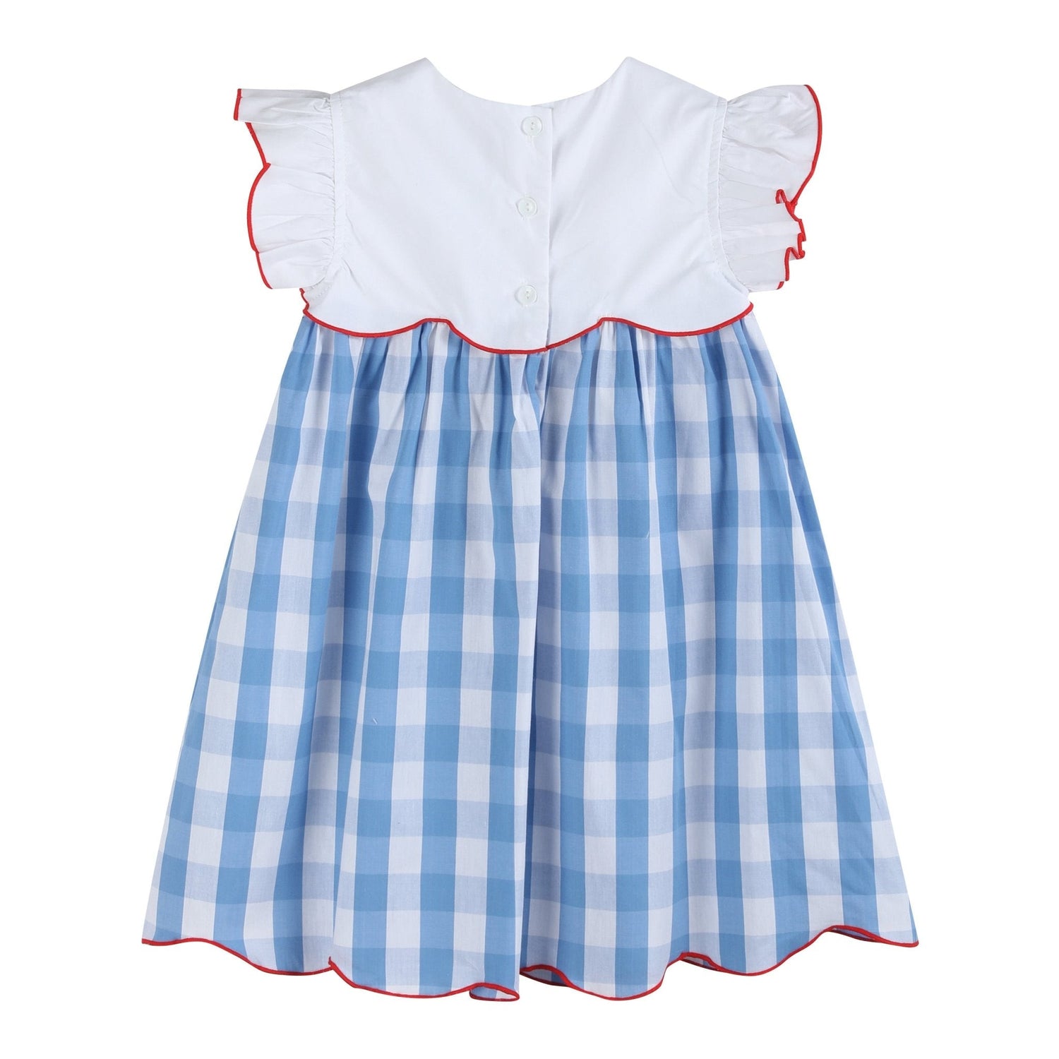 Red, White and Blue Flutter Dress