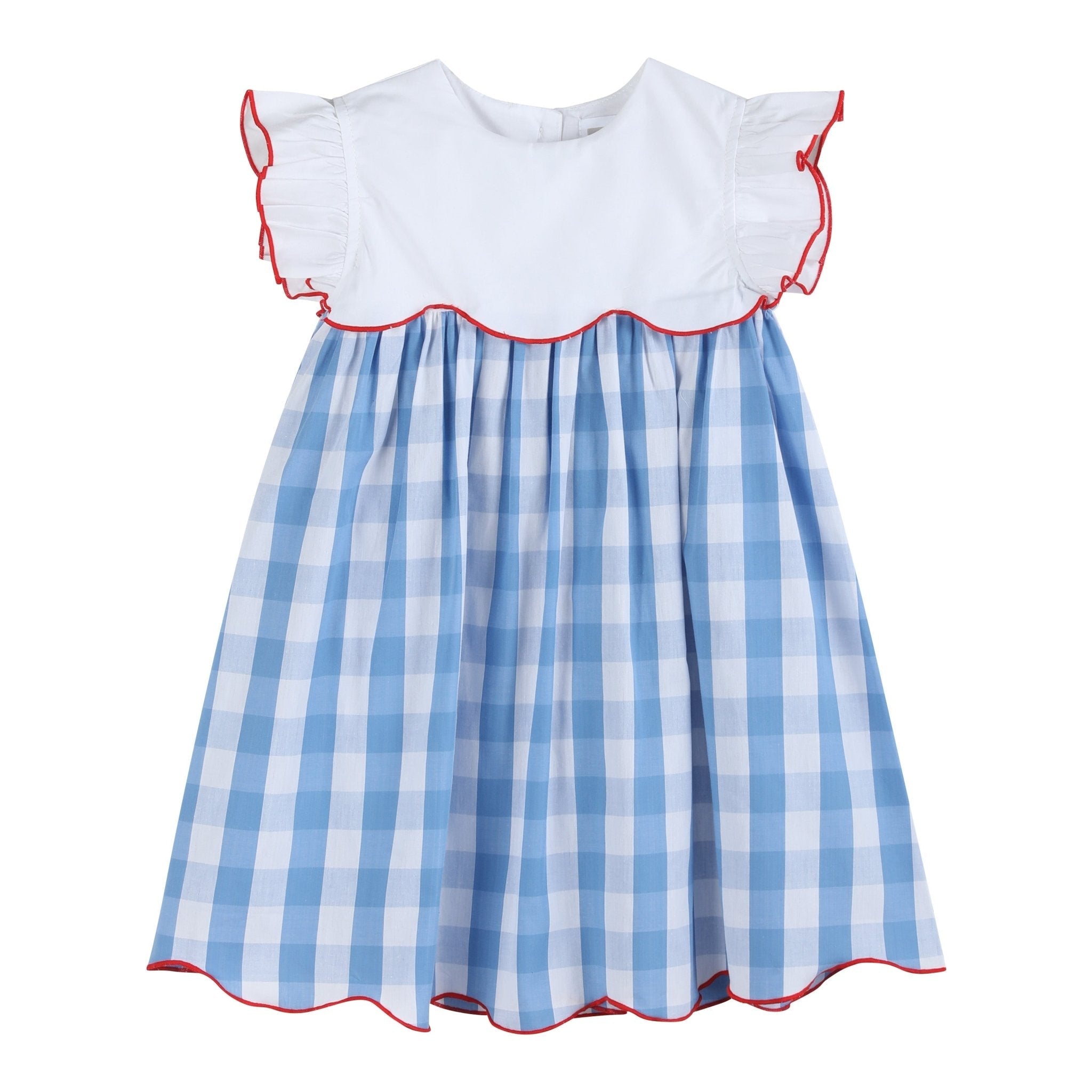Red, White and Blue Flutter Dress