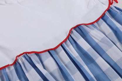 Red, White and Blue Flutter Dress