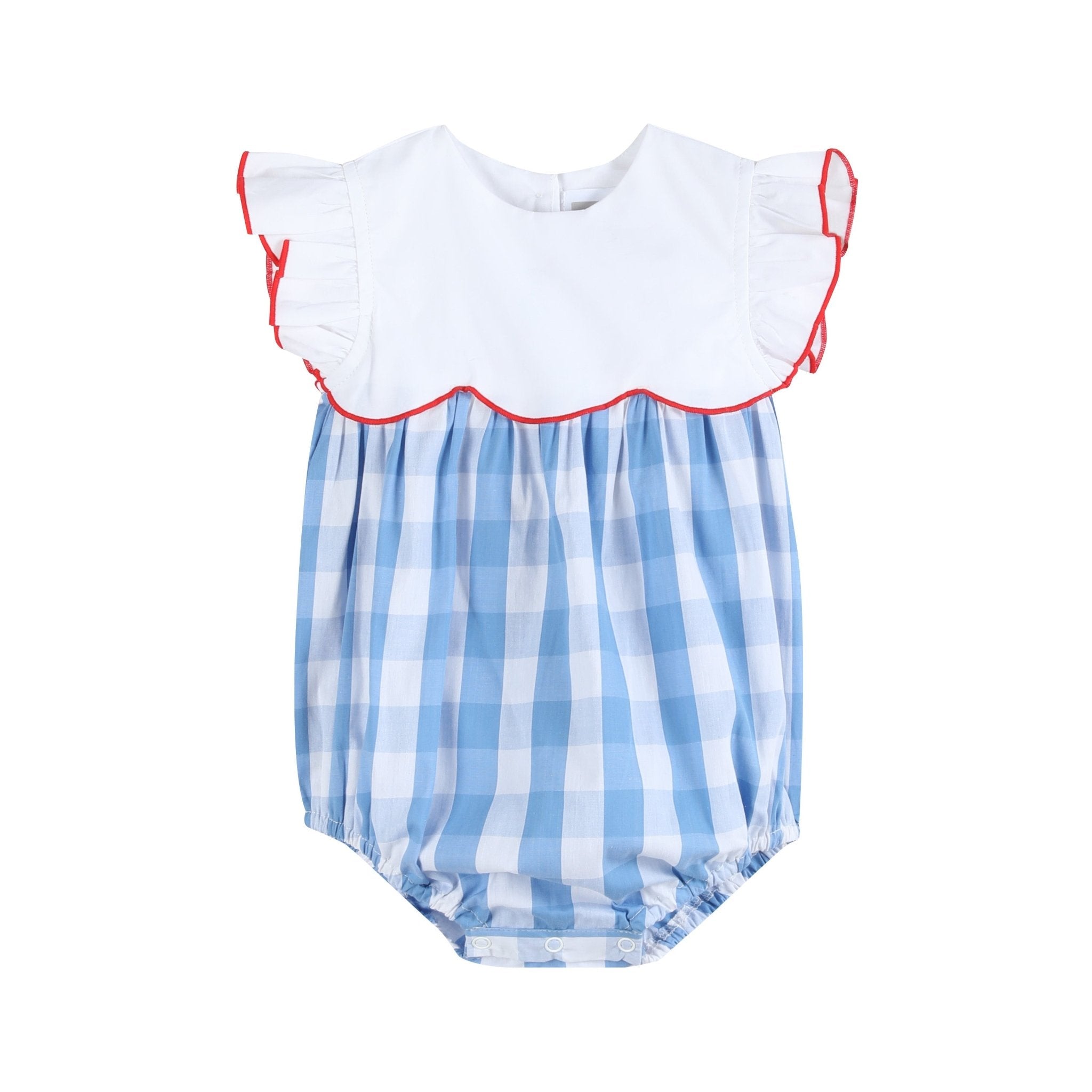 Red, White and Blue Flutter Romper