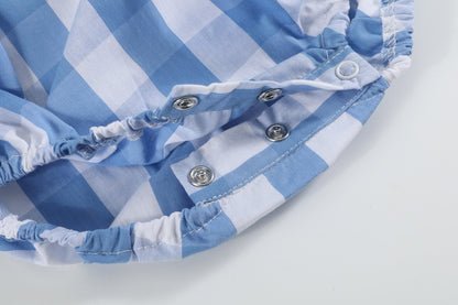 Red, White and Blue Flutter Romper