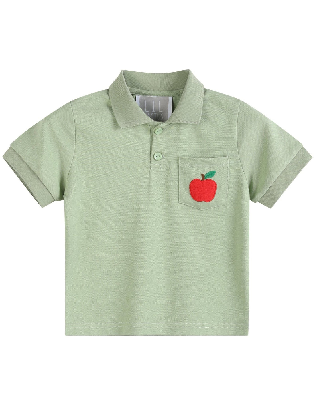 Sage Green Apple Polo Golf Shirt