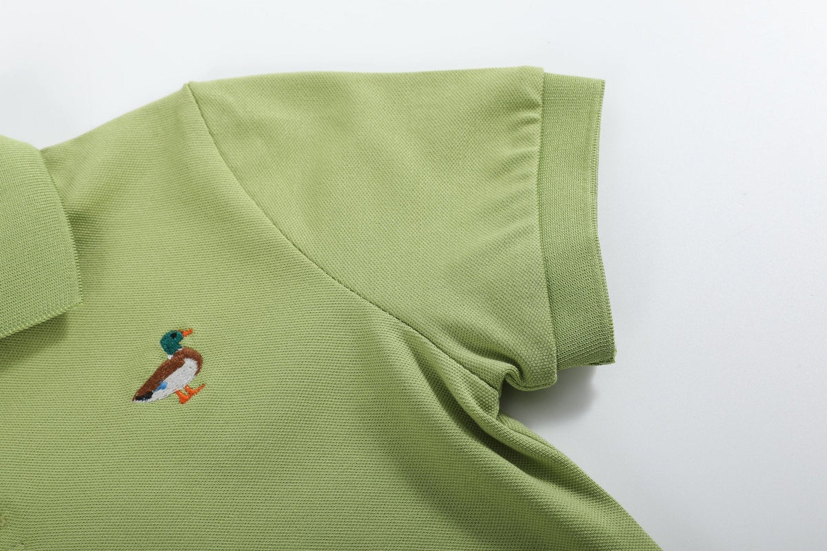 Sage Green Mallard Polo Shirt