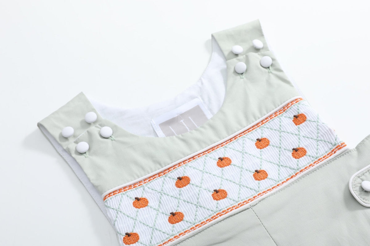 Sage Green Pumpkin Smocked Longall