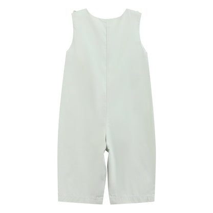 Sage Green Puppy Dog Smocked Longall