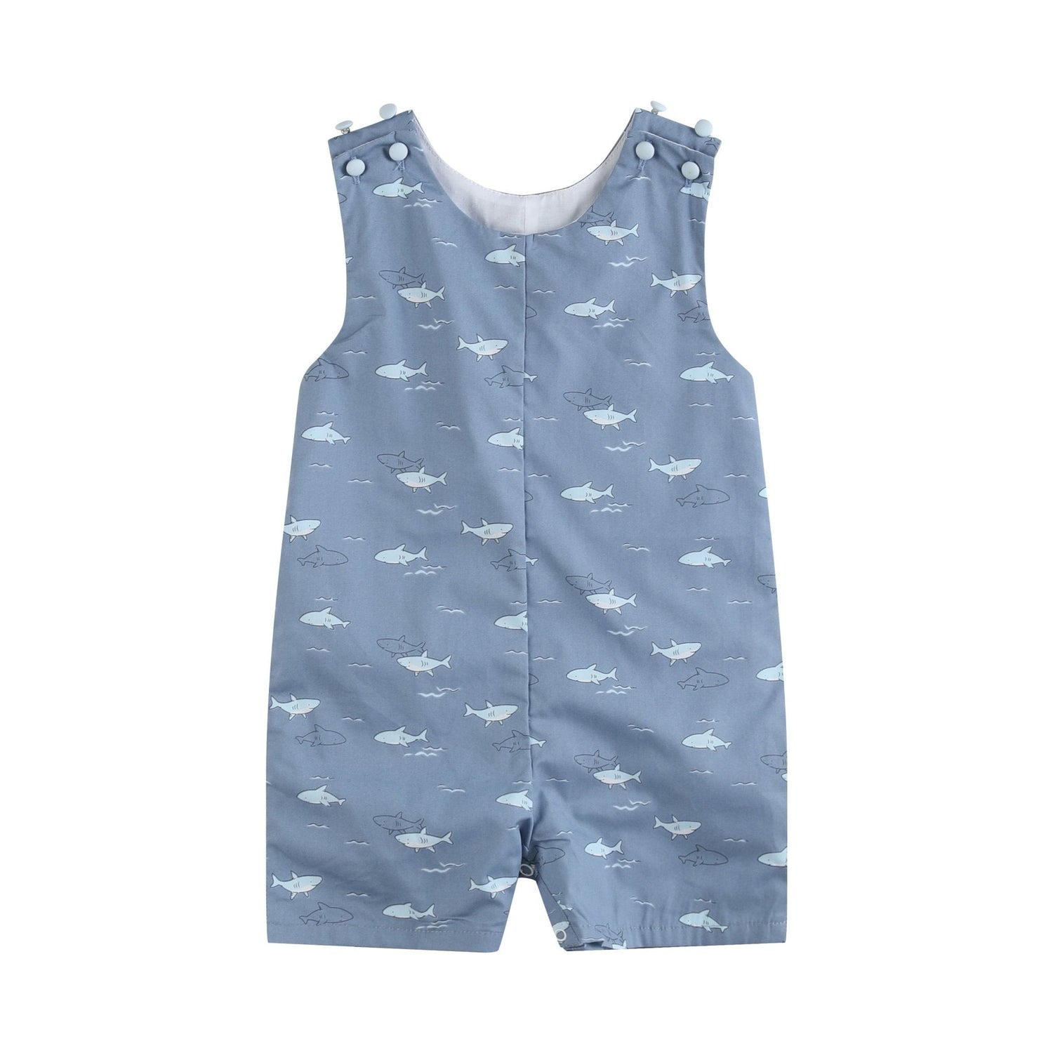 Shark Print Shortalls