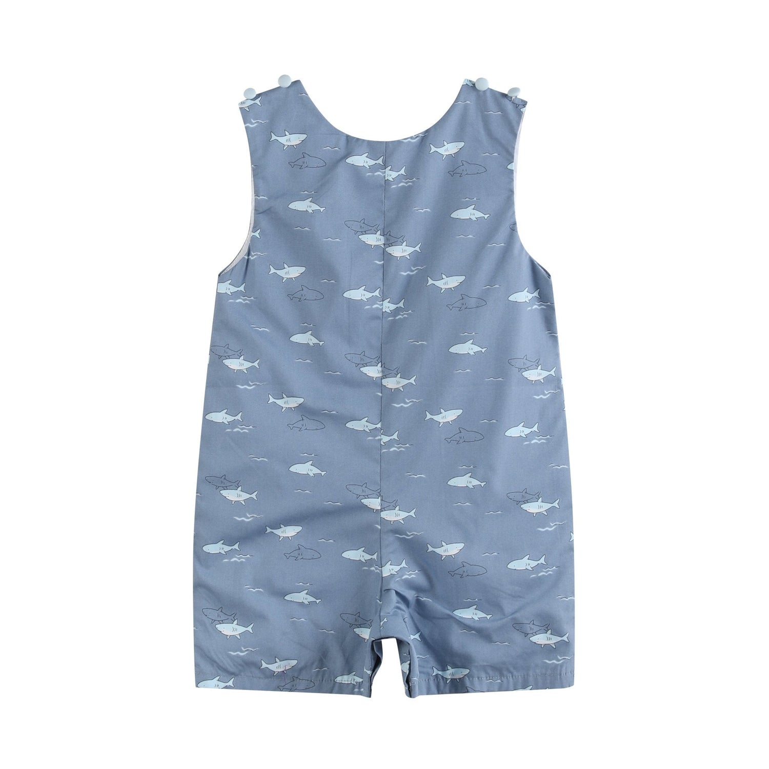 Shark Print Shortalls