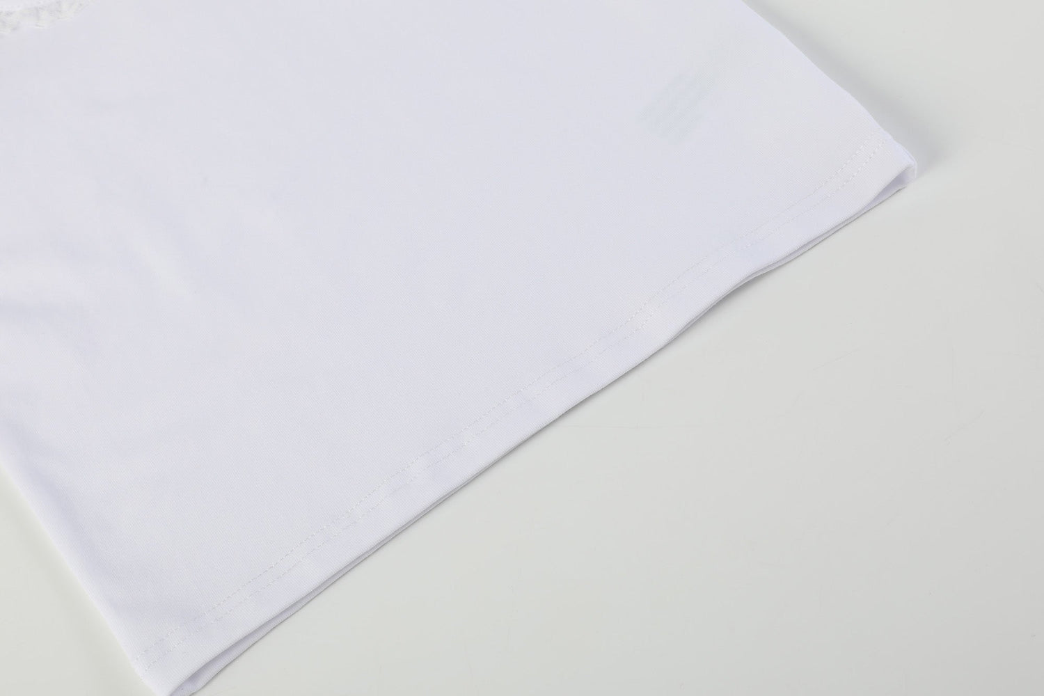 White Collared Lace Sleeve Shirt