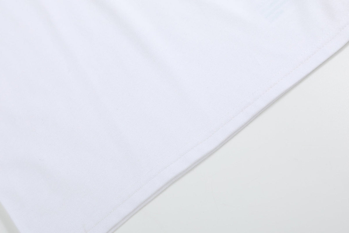 White Cotton Layering Girls Shirt