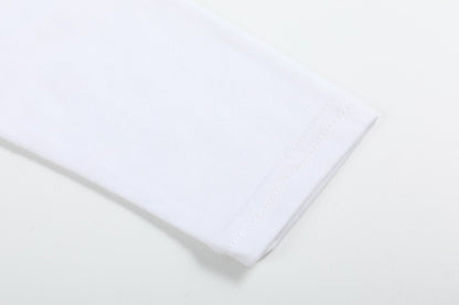 White Cotton Layering Girls Shirt