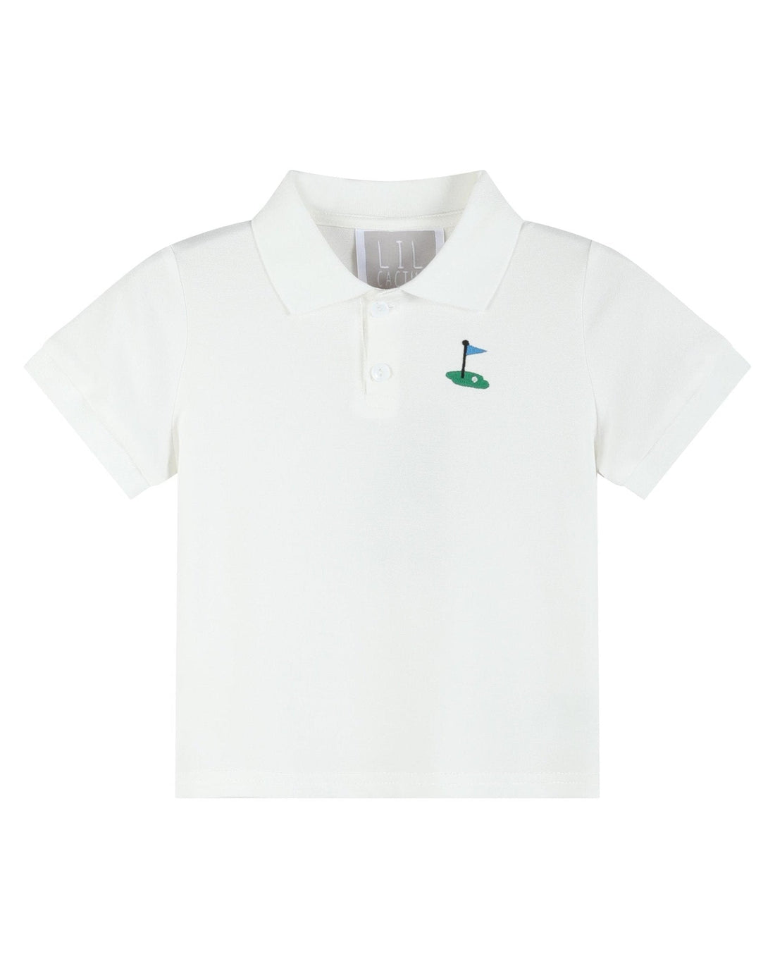 White Golf Tee Polo Shirt
