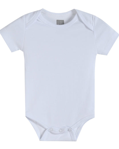White Organic Cotton Short Sleeve Bodysuit