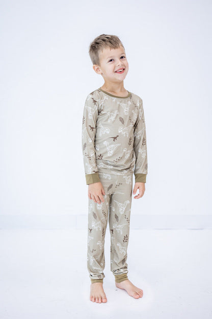 VelociNAPtor - Long Sleeve 2 Piece Pajama Set - Gathering Littles