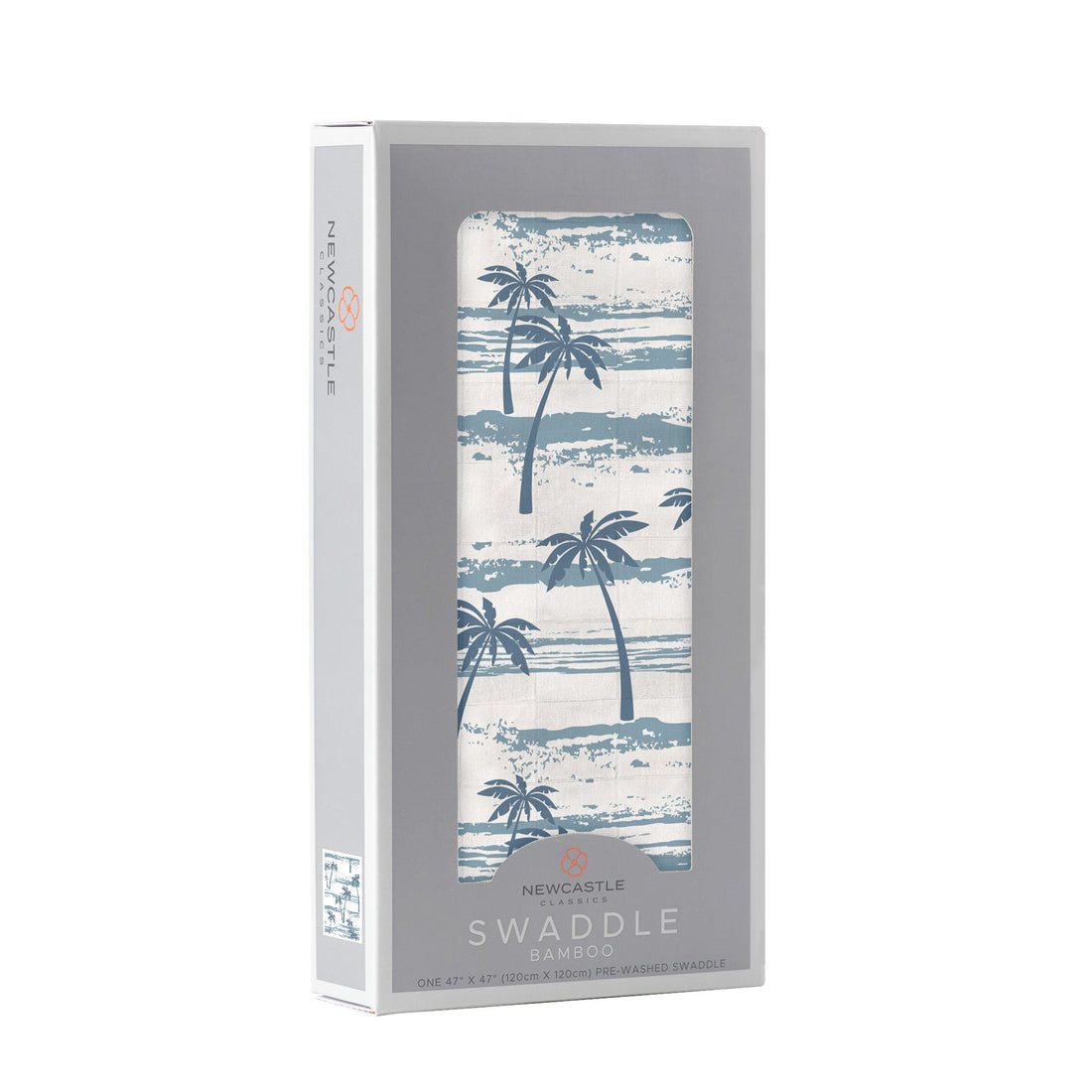 Ocean Palm Trees Bamboo Baby Swaddle - Gathering Littles