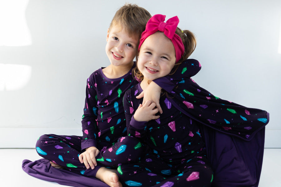 Crystals - Long Sleeve 2 Piece Pajama Set - Gathering Littles