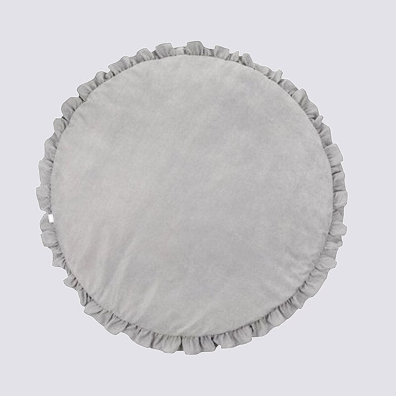 Soft Baby Play Mats - Round Lace Crawling Mat - Gathering Littles