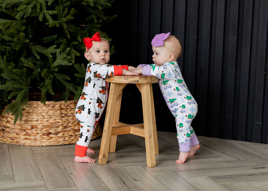 Baby Christmas Tree Long Sleeve Pajamas - Gathering Littles