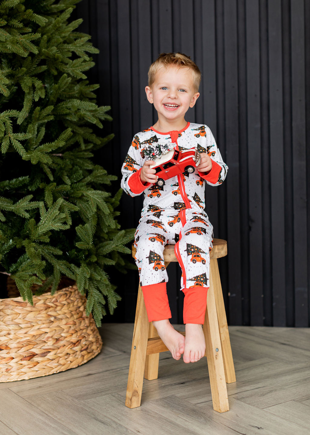 Baby Christmas Tree Long Sleeve Pajamas - Gathering Littles