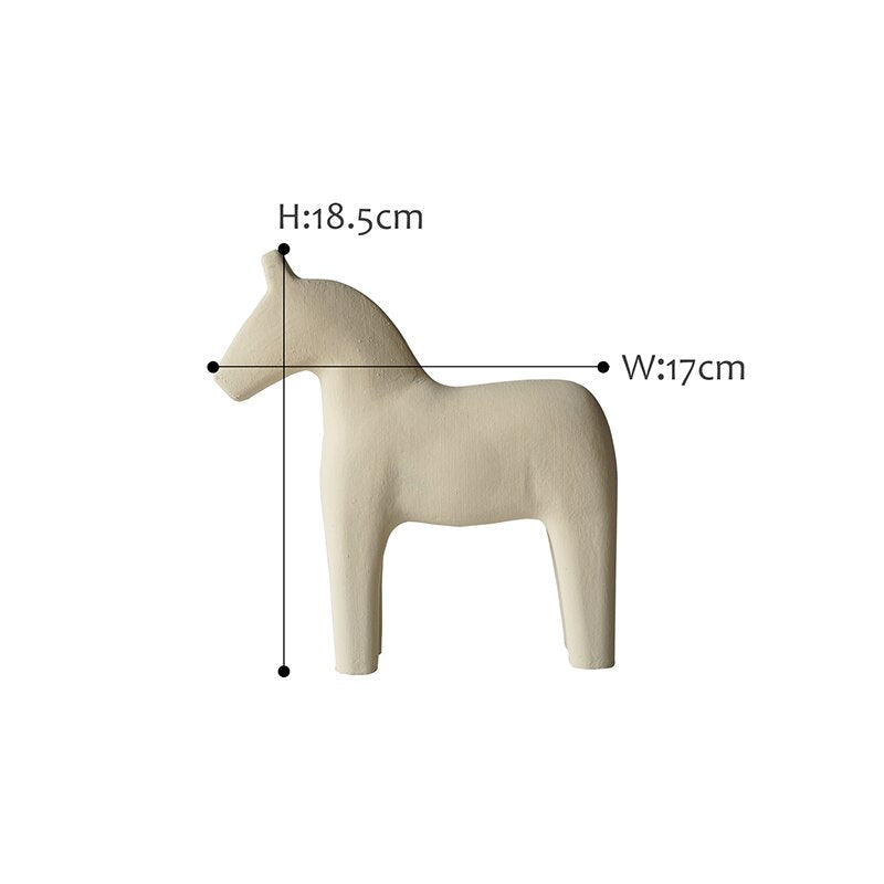 Nordic Wooden Horse Nursery Decoration - Gathering Littles