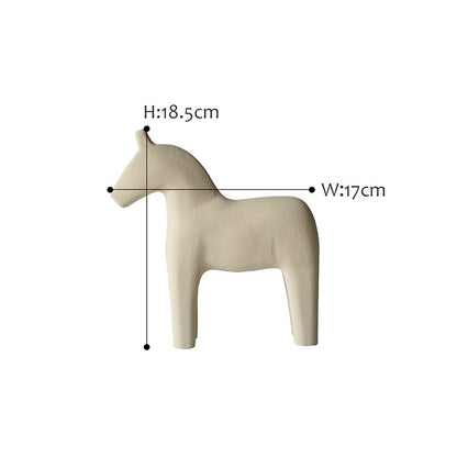 Nordic Wooden Horse Nursery Decoration - Gathering Littles