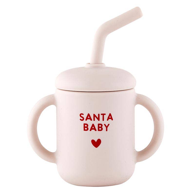 Silicone Sippy Cup - Santa Baby - Gathering Littles