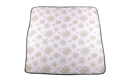 Pyramid and Boho Fields Cotton Muslin Blanket - Gathering Littles