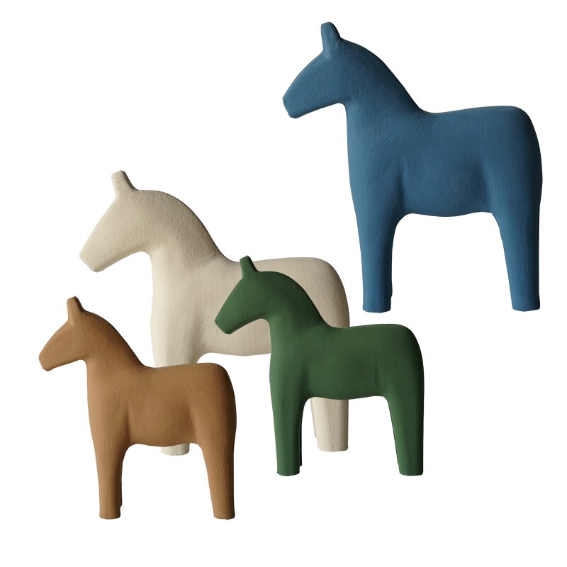 Nordic Wooden Horse Nursery Decoration - Gathering Littles