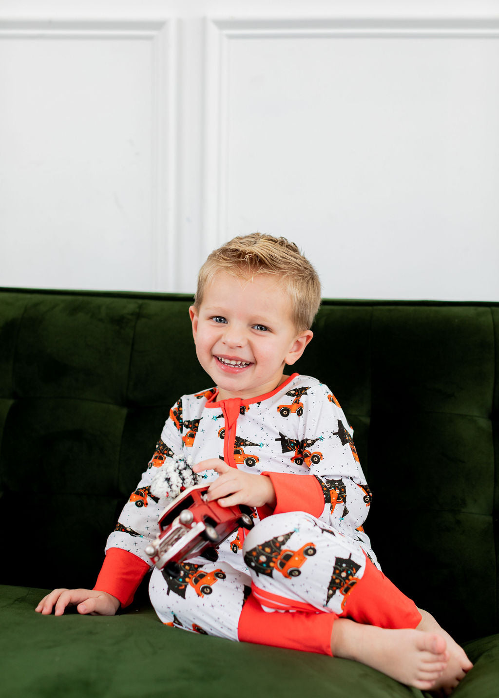 Baby Christmas Tree Long Sleeve Pajamas - Gathering Littles