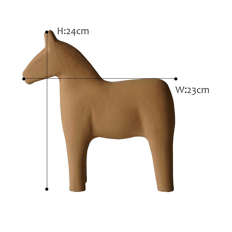 Nordic Wooden Horse Nursery Decoration - Gathering Littles