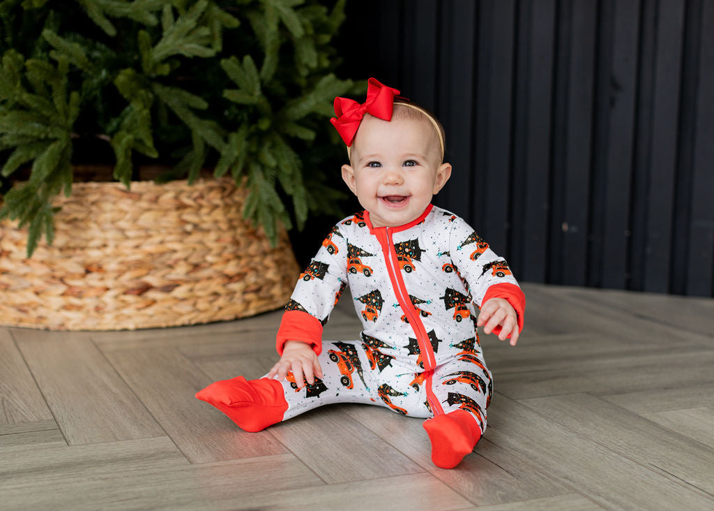 Baby Christmas Tree Long Sleeve Pajamas - Gathering Littles