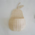 Rattan Apple/Pear Shape Wall Storage Basket - Wicker Organizer for Baby Nursery - Gathering Littles