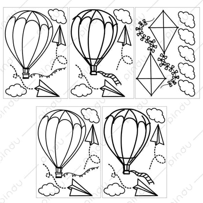 Hot Air Balloon Wall Decals for Baby Nursery - Gathering Littles